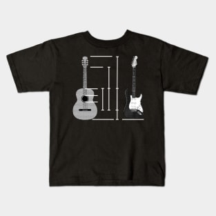 Golden Ratio With Guitars Kids T-Shirt